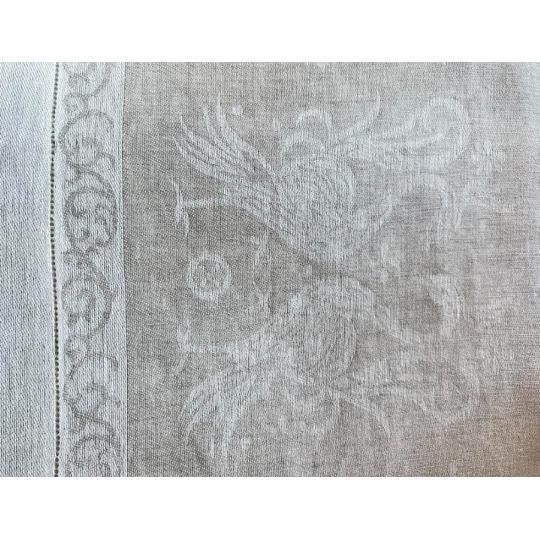 termeszetes natur szurke len szovet nagymeretu terito toscana toszkan etkezo terites mintas igenyes luxus mediterran textil .jpg